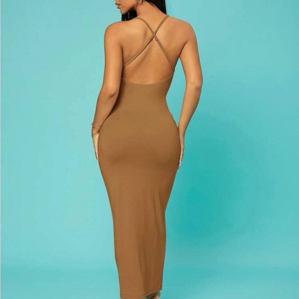 Brown long dress